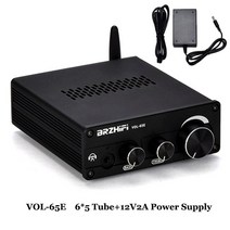 노캔 Hifivv 6J5 밸브 프리 블루투스 5.0 무선 스테레오 오디오 헤드폰 고음 베이스 톤 보드 더블 Op, 02 6x5 tube