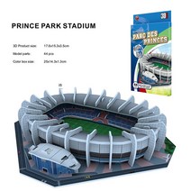 손바닥 크기 DIY 3D 축구장 퍼즐 미니 축구 경기장 빌딩 모델 조립 수제 장난감 데스크탑 장식, style 4