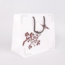 [KM] 디자인 종이가방 도시락 포장 매화 초밥 쇼핑백 1박스 200장, [KM] 매화 초밥 쇼핑백 200장