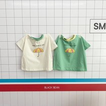 블랙빈 리버티 여름 키즈 아동 여아 남아 형제 자매 데일리 등원룩 캐주얼 반팔티 티셔츠