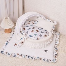 레이스 반려동물 둥지 하우스 강아지 고양이 포토존 소품, K타입