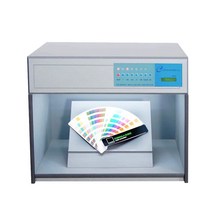 국제 표준 광원 패브릭 의류 섬유 금속 라이트 박스, 710X405X570mm 5개의 광원