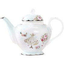 로얄알버트 티팟 뉴황실장미 폴카로즈 폴카블루 티포트 awhome tea cup and, 찻주전자