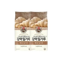 CJ 제과제빵 백설 강력 밀가루 칼국수 식빵 빵만들기 1kg 2개 1세트, 6세트