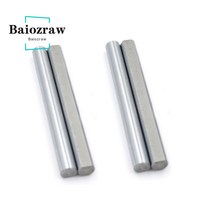 베어링 축 Baiozraw 모션 부품 스틸 로드 D 타입 샤프트 그라인드 플랫 선형 레일 라운드 길이 30mm 45mm 50mm 60mm 직경 5mm 3D 프린터, [07] Customized Length, [02] 2pcs