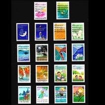 음악시리즈 기념우표(1-9집) / 18종 / 1985-1993년, 음악18종+스토크시트 정리