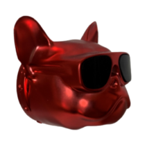 차량용방향제 무광크롬 레드 프렌치 불독 차량용 디퓨저, 블랙체리