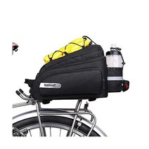 라이노워크 자전거 가방 자전거 트렁크 가방 자전거 패니어 가방 자전거 카고 랙 안장 가방 숄더백 Laptop 패니어 랙 자전거 가방 프로페셔널 사이클링 악세사리, Black 12L