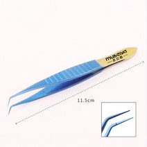 플렌테리어 행잉 소품 가정용 가드닝 티타늄 모발 족집게 가는 모낭 성장 이식 심기 장비 뽑기 도구, 02 닦았 황동
