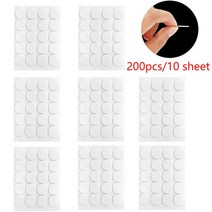 240PCS 촛불 심지 스티커 내열성 양면 스티커는 양초를 만드는 뜨거운 왁스 심지 스티커에 꾸준히 준수합니다, B