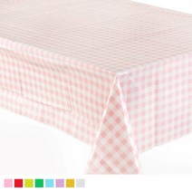 비닐 테이블보 체크, 1개, 체크 다크그린