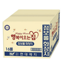 행복이오는집 2겹 점보롤 화장지, 16매, 1개