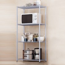 밀스턴 철제 다용도 수납 전자레인지선반, 4단