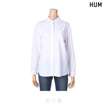 [HUM]여) 코튼린넨 솔리드 베이직 셔츠(FHNECSL507M)