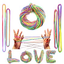 실뜨기실 실뜨기놀이 실뜨기 무지개실뜨기 실뜨개 실 3사이즈, 실뜨기 낱개 1.8M, 1개