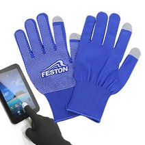 패스톤 스마트폰터치 엠보싱장갑, 블루