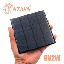 고효율 다목적 태양광패널 충전식 태양열발전기 1Pcs 9V 2W 태양 전지 115mm * 패널 야외 휴대용 충전기 D, 한개옵션0