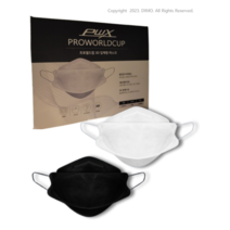 프로월드컵 3D 입체형 마스크 블랙, 100매입