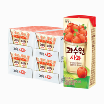 빠른배송 과수원 사과 190ml 24입x4 총96팩(4박스) 사무실 탕비실