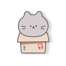 디자인 빅사이즈 아크릴 스마트톡 단품, 28.야옹이박스-러시안블루