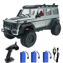 rc카 오프로드 입문용 몬스터카 MN86S MN86 112 RC 자동차 업데이트 버전 4WD 고속 트럭 원격 제어 장난감 선물 트럭RC 카, MN86S 3Battery Silve