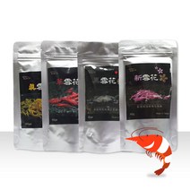 설화 사료 4종 진설화 초설화 흑설화 신설화 80g CRS 체리 생이 새우 먹이, 초설화 80g