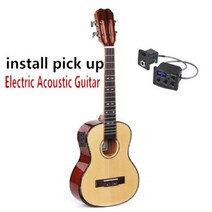풀 솔리드 스프루스 우쿨렐레 마호가니 콘서트 테너 23 26 인치 일렉트릭 기타 Ukelele 4 Strings Guitarra Uke Picea Asperata, install pick up, 26 Inches