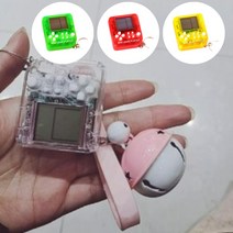 추억팔이 테트리스 카키링 4개 미니 레트로 오락실 게임기 차키키링, free, 블루방울 총4개세트E