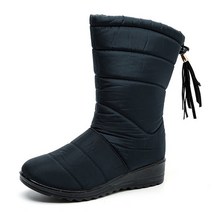 보드부츠 버튼 스노우보드 부츠패션 여성 부츠 겨울 따뜻한 스노우 두꺼운 방수 술 신발 FK88, 02 36, 02 파란_02 36