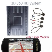 자동차 360도 사제 옴니뷰 어라운드뷰 설치 안드로이드 네비 올인원 간편시공 셀프 자가 DIY around view, 빨간색