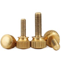 M6 널링 볼트 하이 헤드 더블 레이어 황동 전산 나사 압력 원형 손잡이 핸드 핸디 체결, M6 (2Pcs), 8mm, 1개