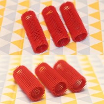 엘턴 모리스 제트세트 실리콘 헤어롤 롱레드 3P 앞머리뽕 볼륨업 실리콘헤어롤 앞머리구르프 앞머리헤어롤, 1