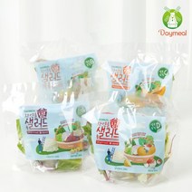 데이밀 자연을담은 샐러드 8가지 토핑 혼합4종 토핑샐러드 국내산 야채믹스 + 증정행사 양배추채 1팩, 실속토핑C 8팩, 유자드레싱 8개