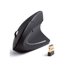 앤커 버티컬 인체공학 무선 마우스 / Anker 2.4G Wireless Vertical Ergonomic Optical Mouse Black