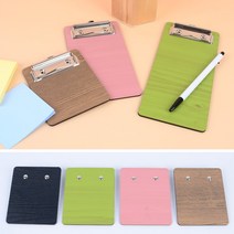 [리뷰이벤트] 우드 클립보드 검정 갈색 연두 분홍 소형 중형 대형, 색상/사이즈, 200/분홍