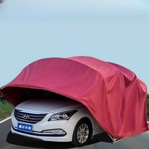 자동차 원터치 개인 차고 오염방지 주차텐트 천막, 그레이