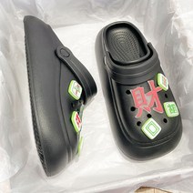 PKTOYS DIY 재미 마작 트렌드 가벼운 통굽 키높이 투웨이 EVA 슬리퍼 편안한 실내외겸용 슬리퍼 샌들