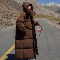 에이프릴랩스 여성 롱패딩 벤치코트 점퍼 후드 패딩