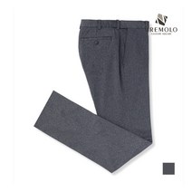 [트레몰로] [TREMOLO] 그레이쉬블루 나일론폴리 스판 일자바지_TRTDLUZ9481