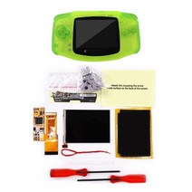 하드디스크 외장하드 DIY GBA 프리 컷 쉘 V2 IPS 백라이트 LCD 10 단계 밝기 조정 키트 게임 보이 어드밴스, 13 Clear Yellow, 한개옵션1