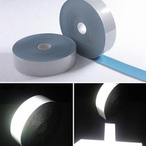 높은 가시성 안전 열 전송 비닐 필름 diy 실버 반사, 1개, 2.5cmX3m, 단일