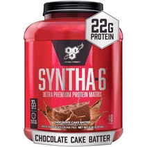 BSN 신타6 단백질 파우더 SYNTHA6 웨이프로틴 초콜릿케이크맛 2.27kg 48회분, 1개, 48 Servings + 바닐라 아이스크림