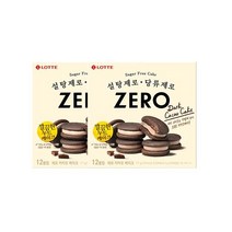 롯데 코코아분말 인간사료 스낵바 [신제품] 건강간식 제로 카카오 케이크 171g 2개 사무실다과 홈파티, 8개