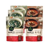 비비고 소고기미역국500g 3입+육개장500g 2입, 2세트