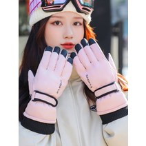 여자의 가죽 온열 방수 바이커 스키 난방 장갑 바이크 오토바이 겨울 남자의 장갑과 액세서리, [04] Q9078 Pink
