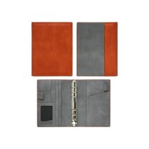 오롬 오거나이저 수납 정리함(중) 다이어리커버 오렌지&그레이 O1824 내지별도구매