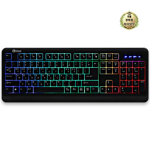 큐센 LED 게이밍 키보드 GP-K5000LED, 혼합색상, 일반형