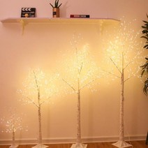 크리스마스 90cm 트리 자작나무 화이트트리 USB HONI * 358608EA, 본상품선택