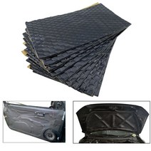 발전기 소음 방지 상자 방음 시트지 20x10cm 부틸 고무 자동차 방음 매트 2mm, 빨간색