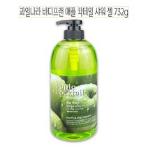 사과 향기 좋은 바디워시 732ml x 2개 펌프형 과일향 바디 클렌져 클렌저 샤워젤 여성 남성 여자 남자 냄새 상큼한 달달한 바디워시 촉촉한 향기 오래가는 지속, 애플 바디워시 732ml x 2개
